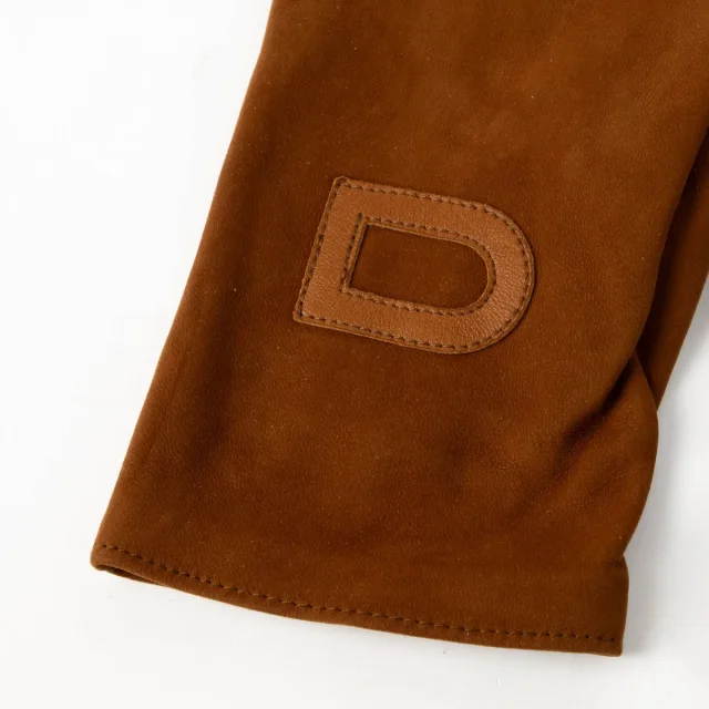 Delvaux Camel Gloves - Size 8 in Brown Lambskin from Labellov, photo 2 of 3