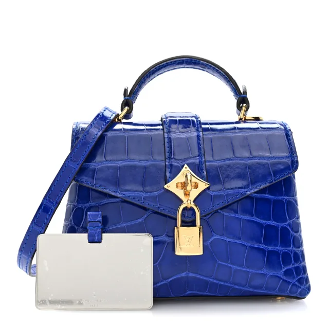 Louis Vuitton Alligator Rose Des Vents Mini in Pink Crocodile from FASHIONPHILE, photo 2 of 9