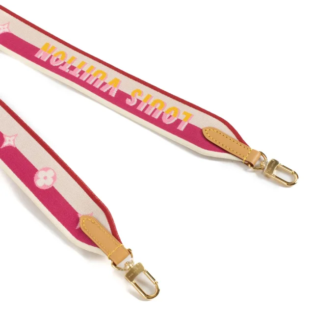 Louis Vuitton Fuchsia Logo Jacquard Diane Satchel Strap in Pink Leather from Labellov, photo 3 of 3