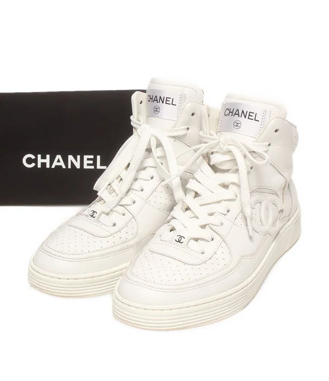 Chanel High-Top Sneakers from The Reluxe