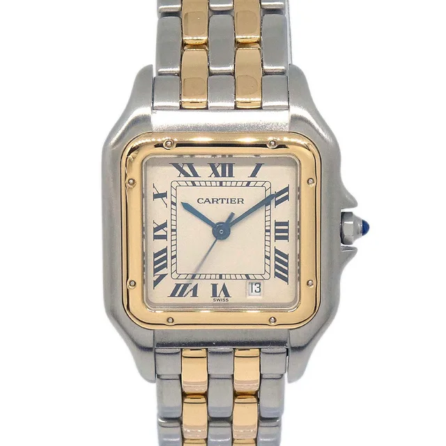 Cartier Panthere MM 2-Row Ref.183949 Quartz Watch 18KYG SS from AMORE Vintage Tokyo