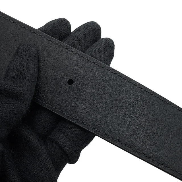 Balenciaga BB Buckle Belt Size 80 Black/Green674171 Leather in Black Leather from GALLERY RARE, photo 6 of 11