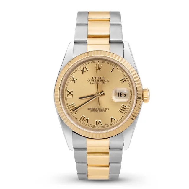 Rolex Datejust Automatic Chronometer Champagne Dial Unisex Watch 116233 CRO in neutral|yellow|white|silver|gold|gray from Jomashop.com