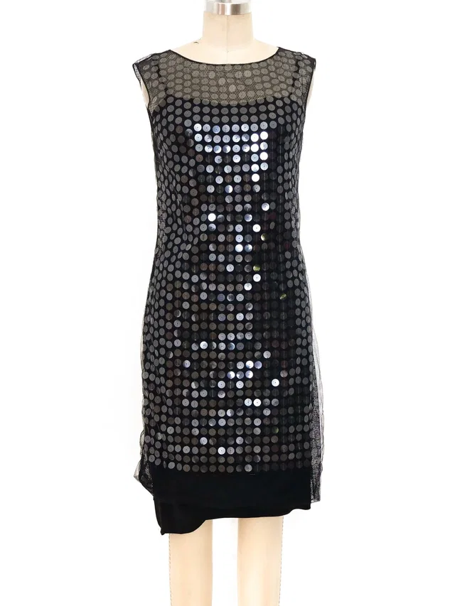 Maison Margiela Sequin Embellished Net Dress from Arcade Vintage