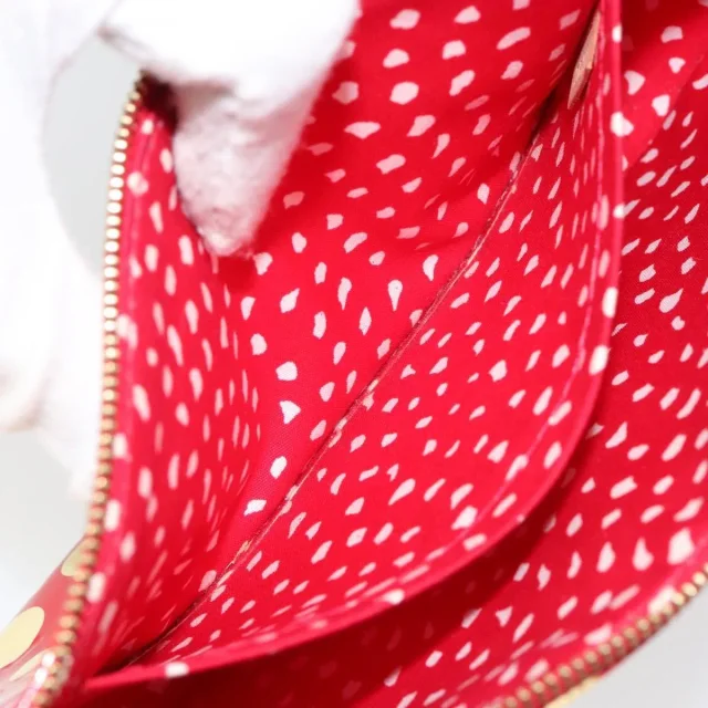Louis Vuitton Pochette Accessoires Yayoi Kusama Painted Dots Monogram Vernis Red Patent_leather Bag in Red Patent leather from HEWI, photo 23 of 23