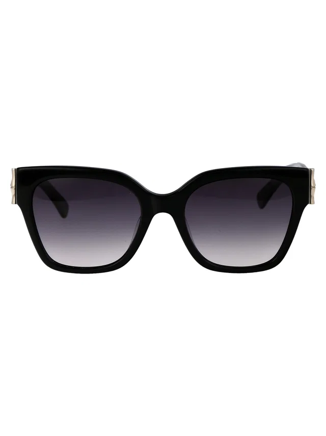 Longchamp Lo732s Acetate Frame Sunglasses — Black in Black from HEWI