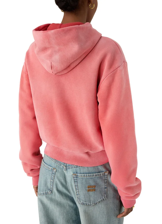 ACNE STUDIOS Hooded sweatshirt in Red 100% cotton, photo 4 of 5 from 24S (US)