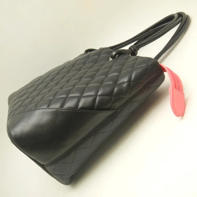 Chanel Cambon Ligne Lambskin Tote Bag in Black Lambskin from LuxUness, photo 3 of 8