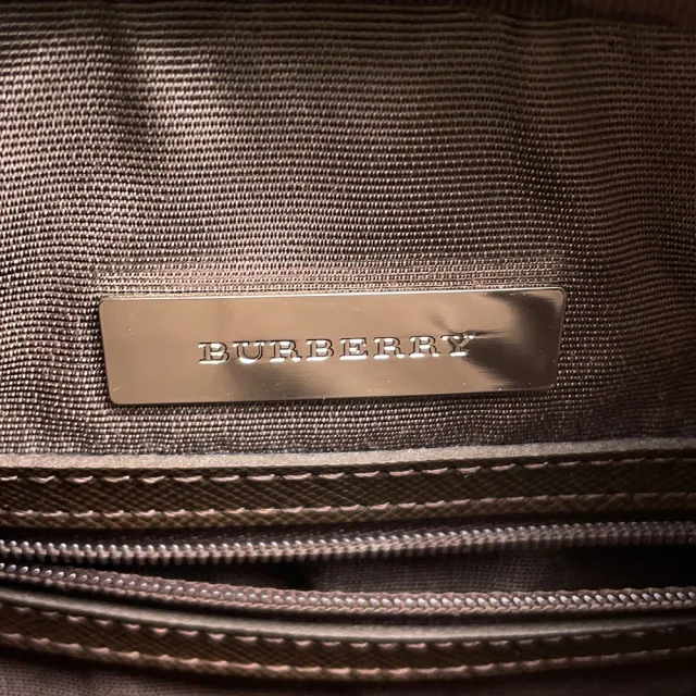 Burberry Nova Check Shoulder Bag Beige/Black/Red Canvas Leather in Black Canvas from GALLERY RARE, photo 16 of 16