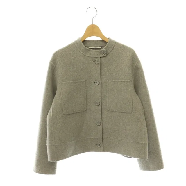 Max Mara S ' Sarah Virgin Wool Jacket Gray 36 in Grey Wool from The Reluxe