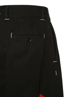 INCOTEX RED X FACETASM Wide trousers with applied details in 100% Cotton, photo 7 of 7 from LUISAVIAROMA