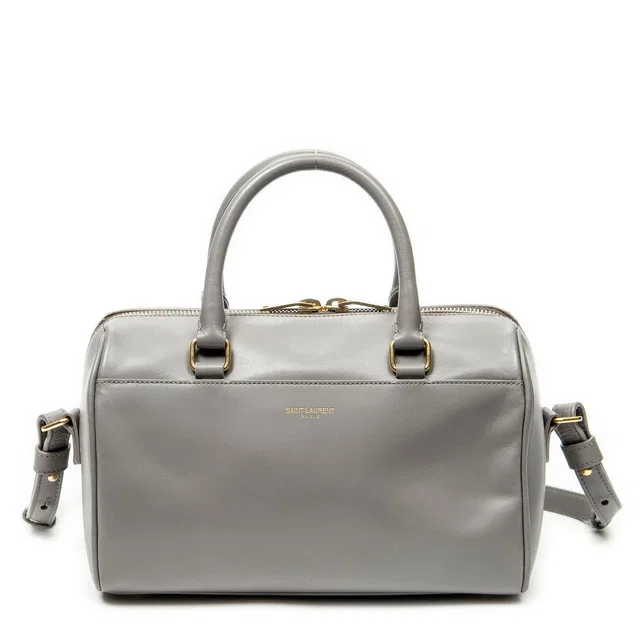 Saint Laurent Baby Duffle Taupe Smooth Leather in Taupe Leather from The Reluxe