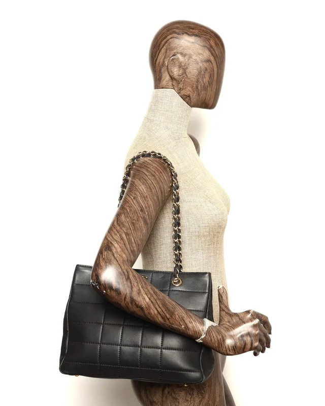Chanel Chocolate Bar Tote Bag in Brown Leather from A Retro Tale, photo 10 of 10