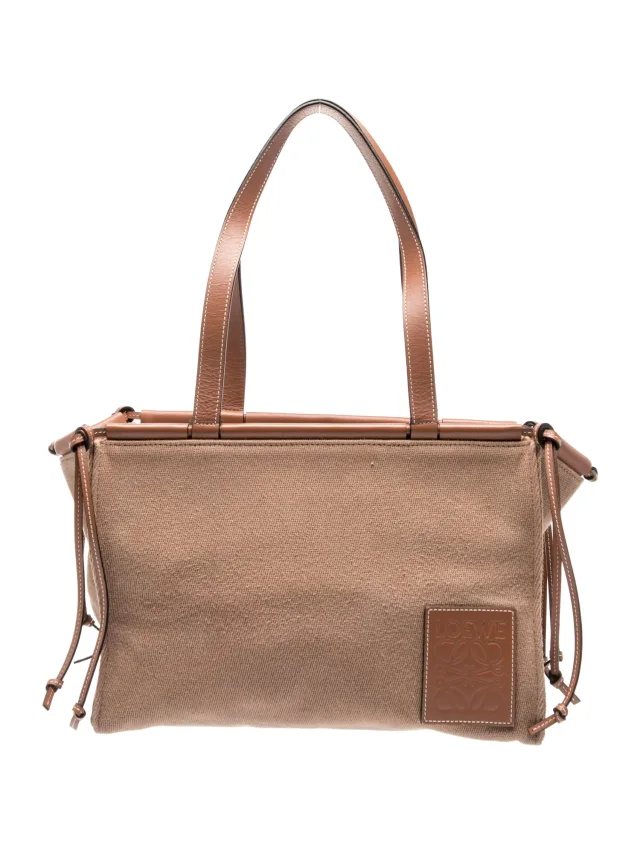 Loewe Canvas Cushion Small in Canvas from The RealReal