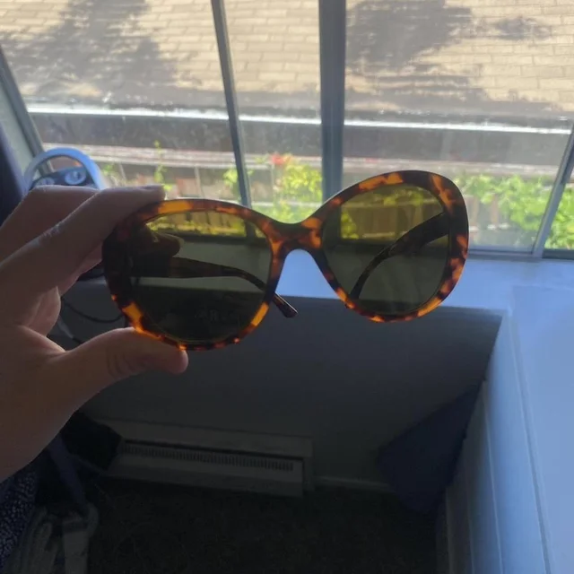Versace Women's Sunglasses - Brown/Orange in red|orange|brown from Depop, photo 1 of 1