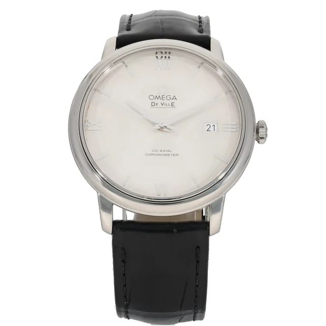 Omega De Ville Prestige 424.13.40.20.02.001 39.5mm Stainless Steel Watch in Leather from H&T