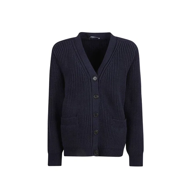 Prada Blue Cotton Cardigan in Blue from HEWI