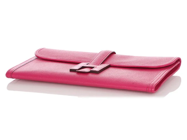 Hermès Rose Shocking Chèvre Jigé Elan 29 in Pink Goatskin from Anns, photo 6 of 10