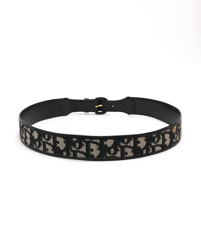 Dior Trotter Oblique Belt, Size 75 in Canvas from A Retro Tale, photo 2 of 2