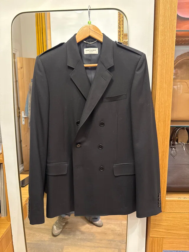 Saint Laurent Military Black Jacket in Black from Luxury Promise
