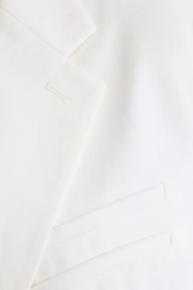 Proenza Schouler Tailored Woven Blazer in White, photo 4 of 4 from THE OUTNET