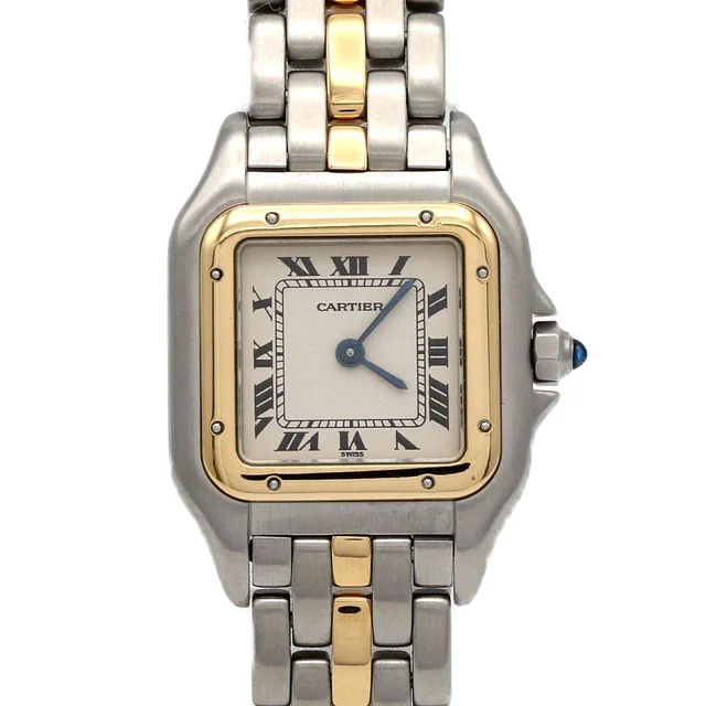 Cartier Panthere SM Stainless Steel Yellow Gold Quartz in Yellow from LuxUness