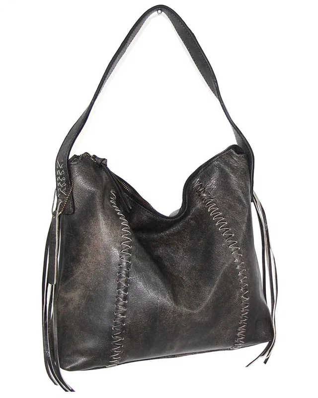 Nino Bossi La Maja Hobo Aviator Leather Shoulder Bag, image 1 of 1 from Rue La La