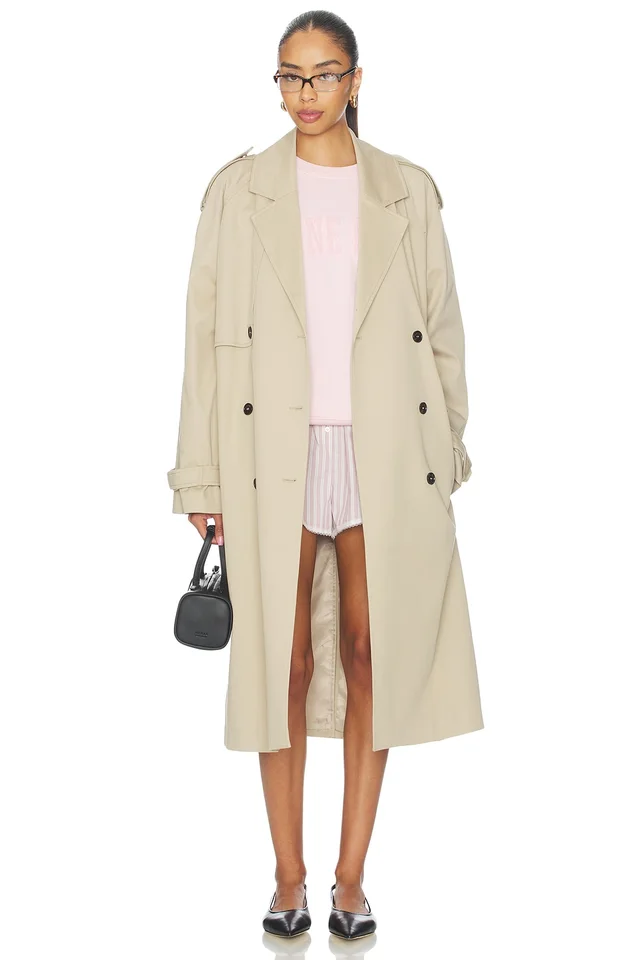 ANINE BING Spencer Sweatshirt in Powder Pink, photo 4 of 4 from REVOLVE (Canada)
