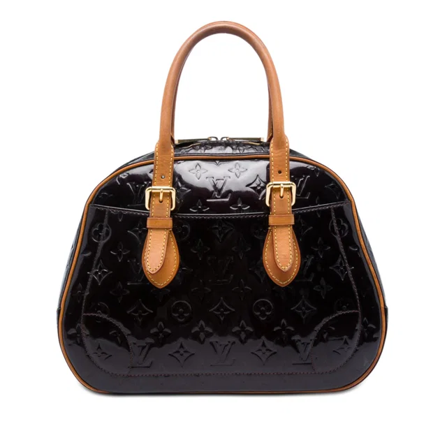 Purple Louis Vuitton Monogram Vernis Summit Drive Handbag in Purple Leather from Designer Revival