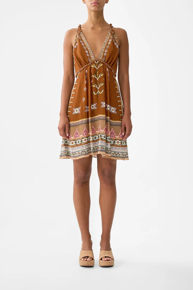 Camilla eBoutique SHORT FLARED DRESS WITH MACRAME DETAIL FABRIC OF TIME from CAMILLA, photo 1 of 1