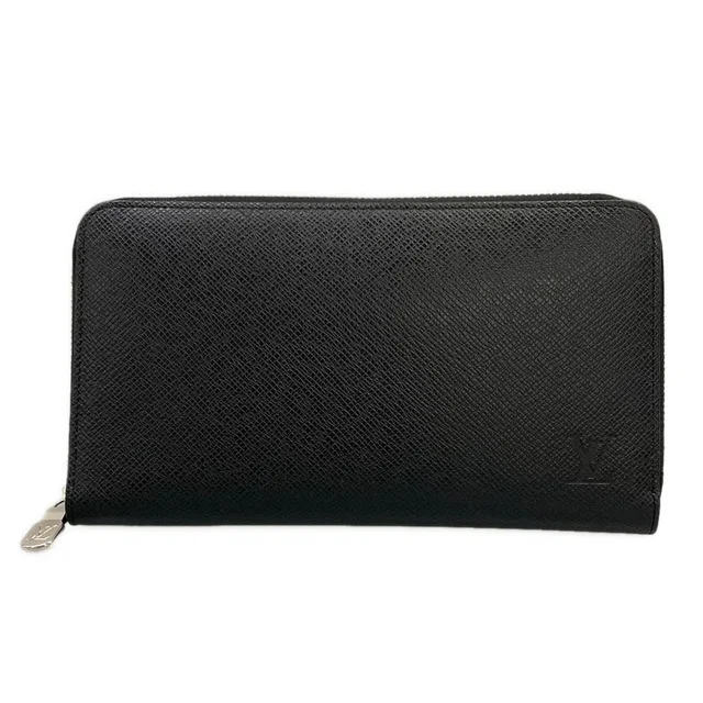 Louis Vuitton Wallet Taiga Zippy Organizer NM Ardoise Leather in Leather from The Reluxe