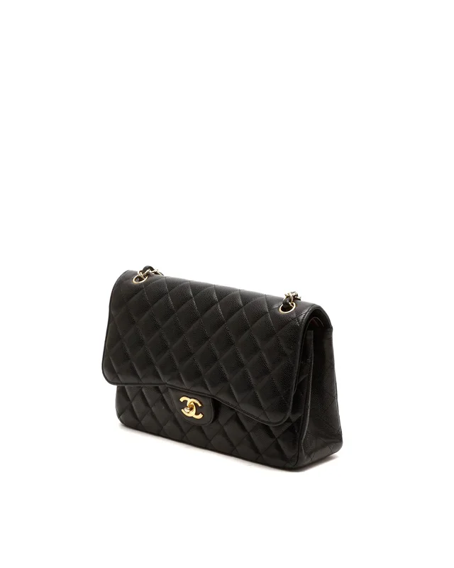 Chanel Classic Jumbo Caviar Double Flap Bag in Caviar leather from A Retro Tale, photo 2 of 10