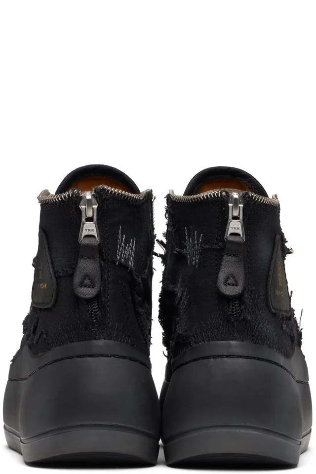 R13 Black Lace Free Kurt High Top Sneakers, photo 2 of 3 from SSENSE