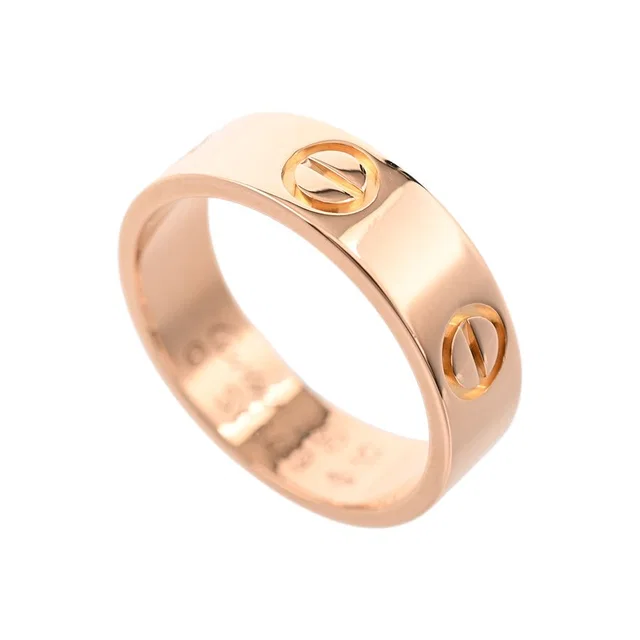 Cartier Ring Love Pink in Pink from The Reluxe