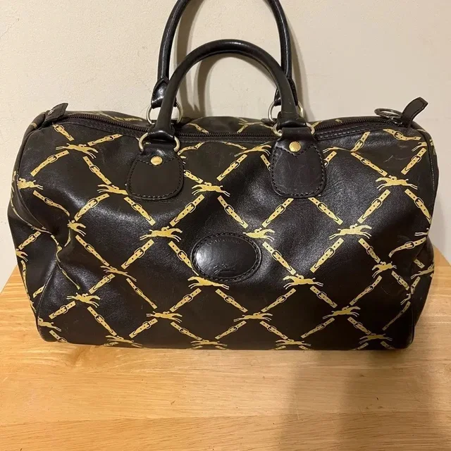 Longchamp Vintage Leather Satchel in black Leather from Grailed