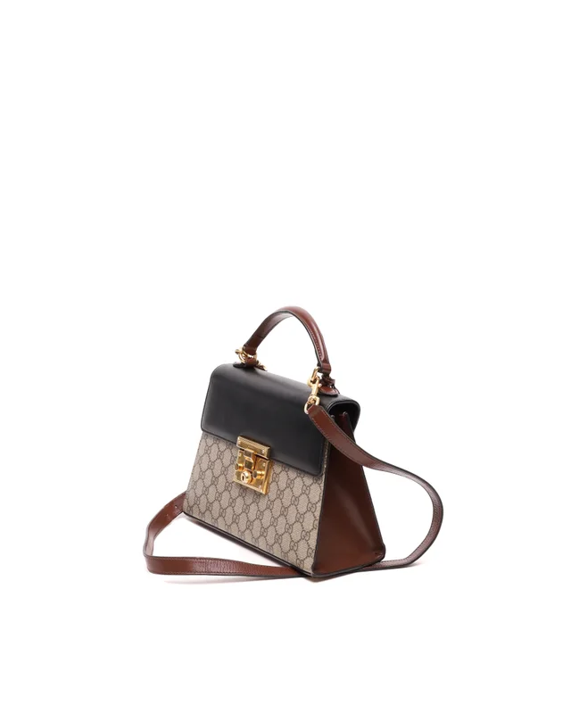 Gucci GG Supreme Padlock Top Handle Bag in Coated canvas from A Retro Tale, photo 2 of 2