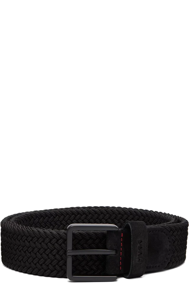 Hugo Black Woven Belt, image 1 of 1 from SSENSE