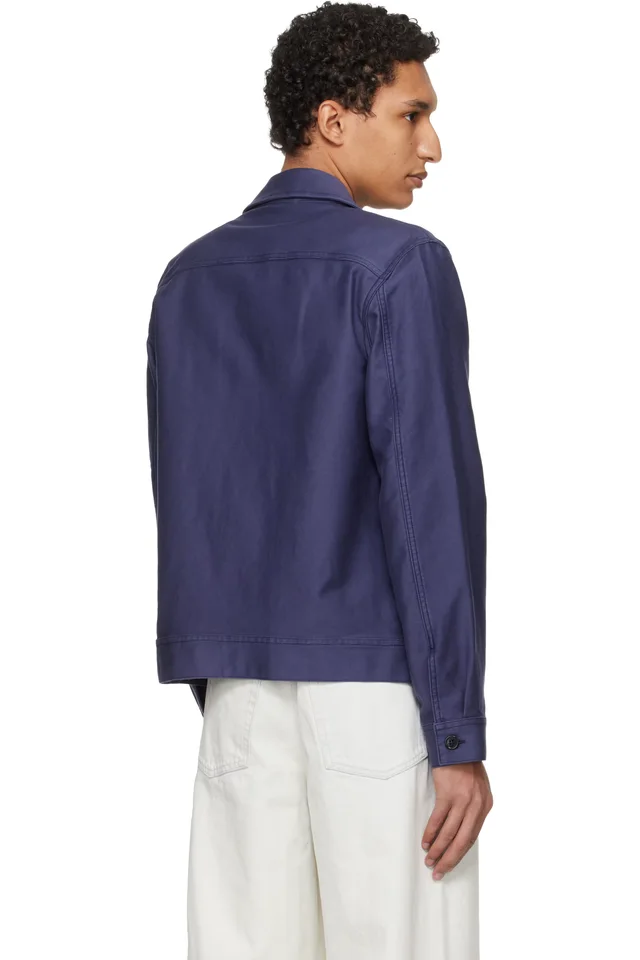 A.P.C. Blue Victor Jacket, photo 3 of 4 from SSENSE