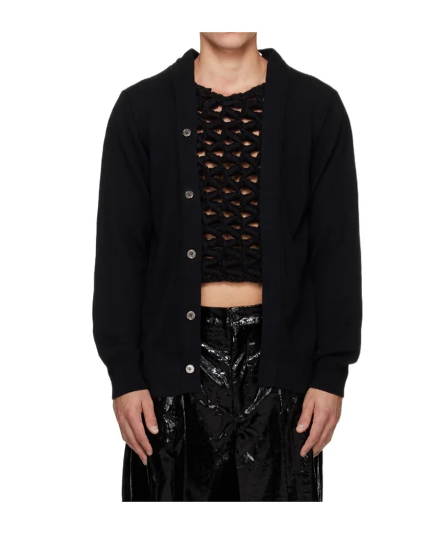 Comme des Garçons Homme Plus Woven Insert Cardigan from SENSER, photo 1 of 1