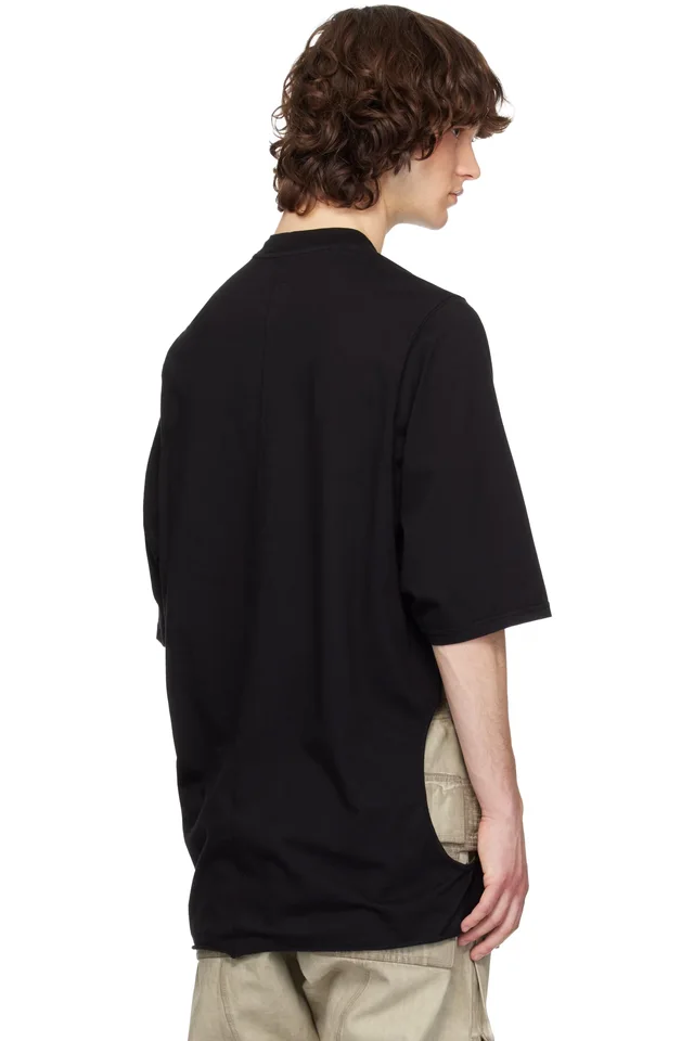 Rick Owens DRKSHDW Black Temple Subhuman Jumbo S/S T-shirt, photo 3 of 4 from SSENSE