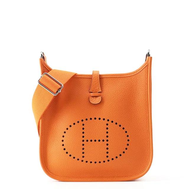 Hermès Evelyne 3 Orange Taurillon Clemence Size 23 in Orange Clemence leather from GALLERY RARE