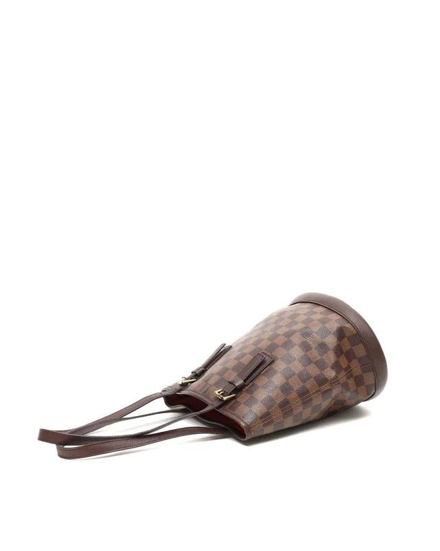 Louis Vuitton Damier Ebene Marais Bucket Bag in Brown Canvas from A Retro Tale, photo 5 of 11
