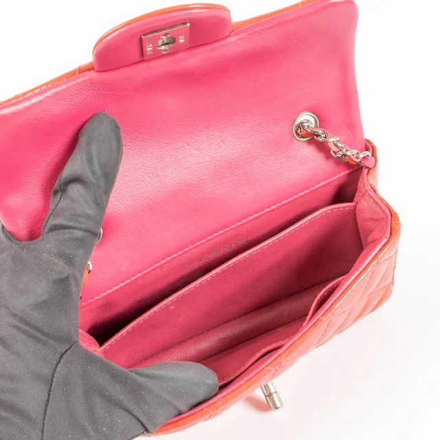 Chanel Red Patent Extra Mini Classic Flap Bag in Red Patent leather from Labellov, photo 6 of 9