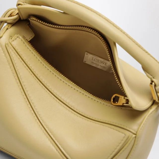 Loewe Puzzle Featherlight bag in butter-coloured nappa leather, photo 7 of 7 from SENSER