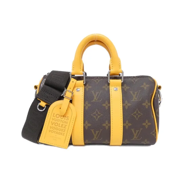 Louis Vuitton Monogram Macassar Keepall Bandouliere 25 Boston Bag in Coated canvas from The Reluxe