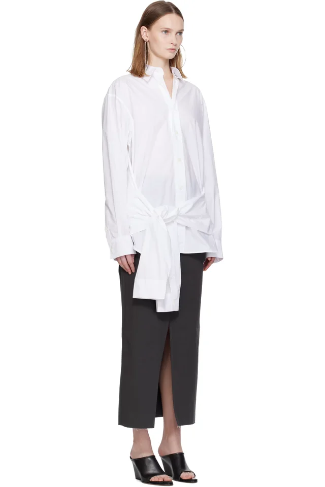 Jean Paul Gaultier White Cotton Shirt, photo 2 of 5 from SSENSE