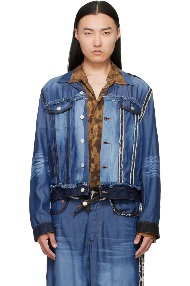 Blue Stormy Denim Jacket, image 1 of 1 from SSENSE