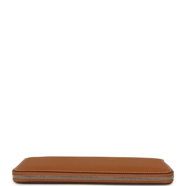 Hermès Silk'In Classique Long Wallet Gold Epsom Palladium Hardware in Gold Epsom leather from Madison Avenue Couture, photo 7 of 11