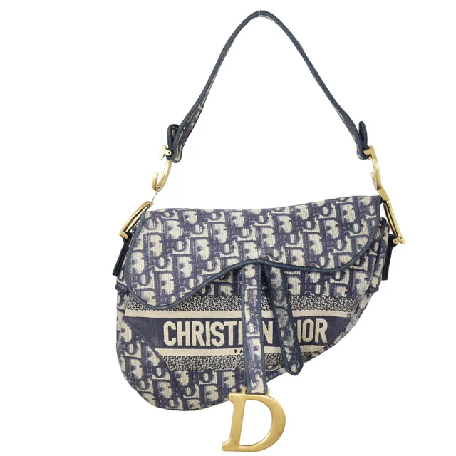 Dior Saddle Bag Oblique in Canvas from Luxe.It.Fwd