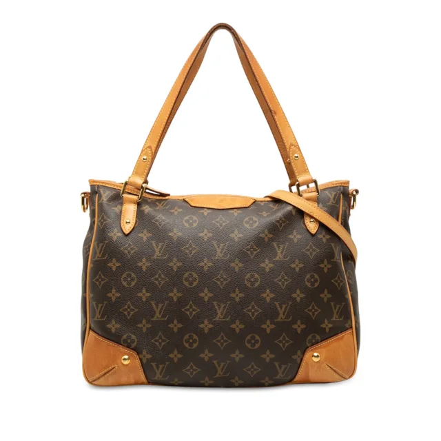 Brown Louis Vuitton Monogram Estrela MM Satchel in Brown Coated canvas from Designer Revival